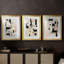 ABSTRACT Series CCCCLX-III - Impression encadrée sur mesure de qualité supérieure - 3 pièces-962006513-962006517