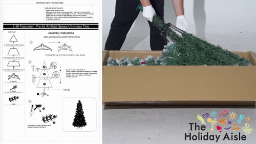 The Holiday Aisle® Birch 48' Traditional Christmas Tree with LED Lights and Remote  Control, Christmas Tree