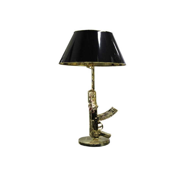 Lampe de table 25 po Kumbhar, Or, H 36 po x l 20 po x P 20 po