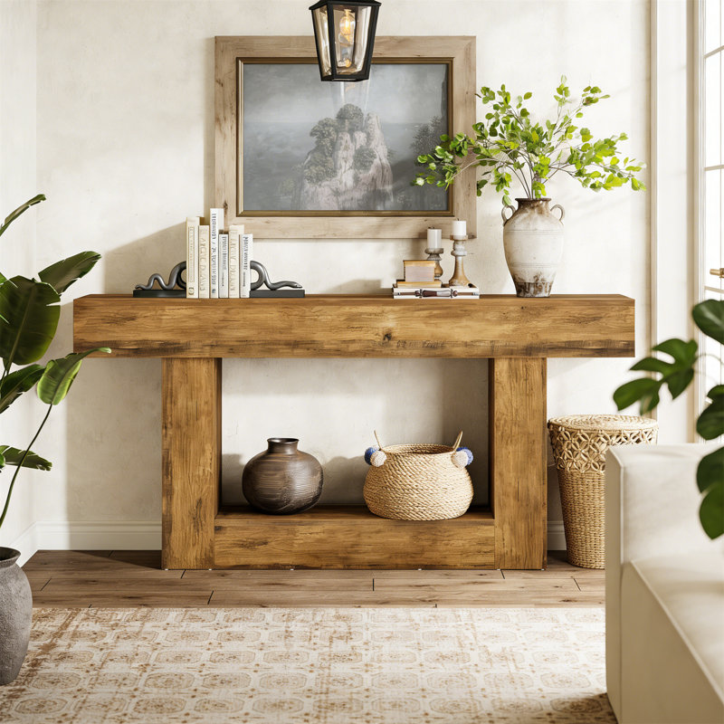 160cm Console Table, Brown