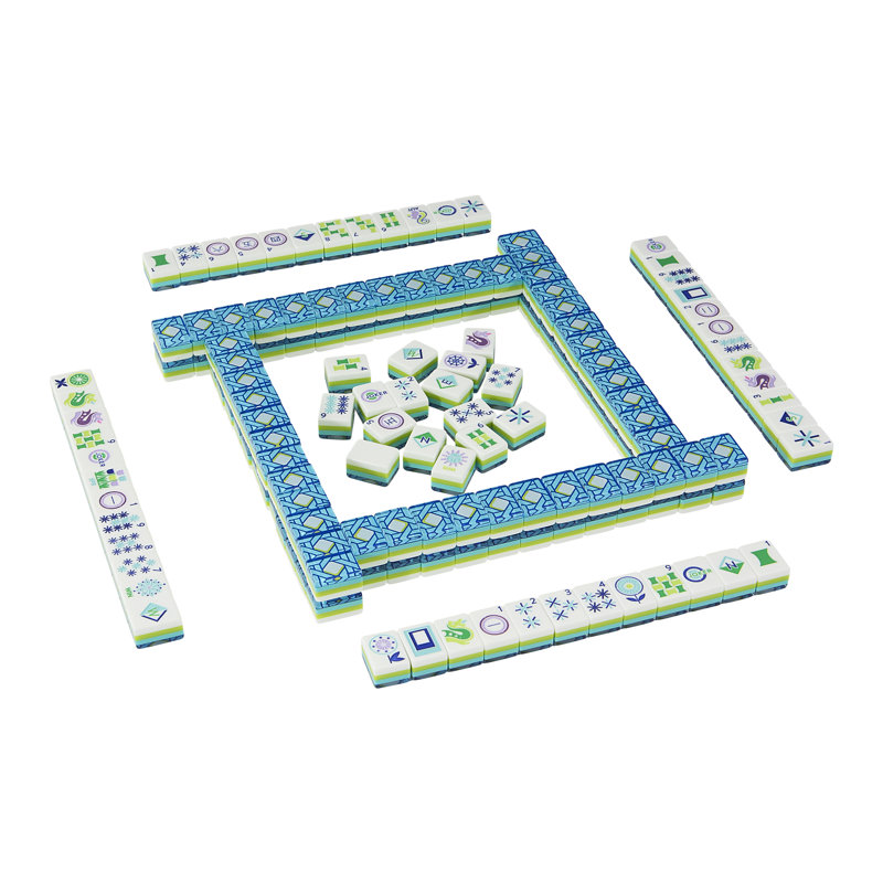 Basketweave Jonathan Adler Enamel / Lacquer Mahjong