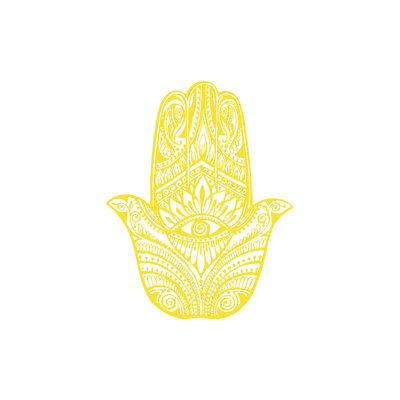 Décalcomanie murale yeux à main hamsa Eli