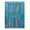 Turquoise Antique Patterned Woven Base Modern Decorative Washable Rug