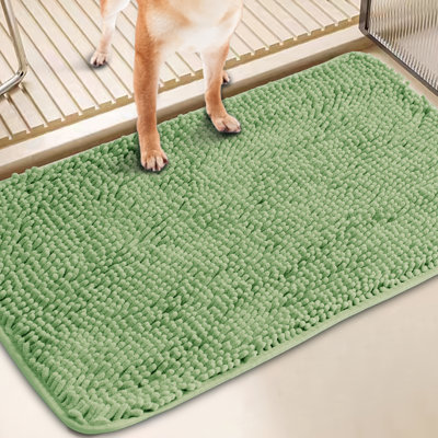 Absorbent Non-slip Dog Door Mat – Washable & Muddy Paw Friendly
