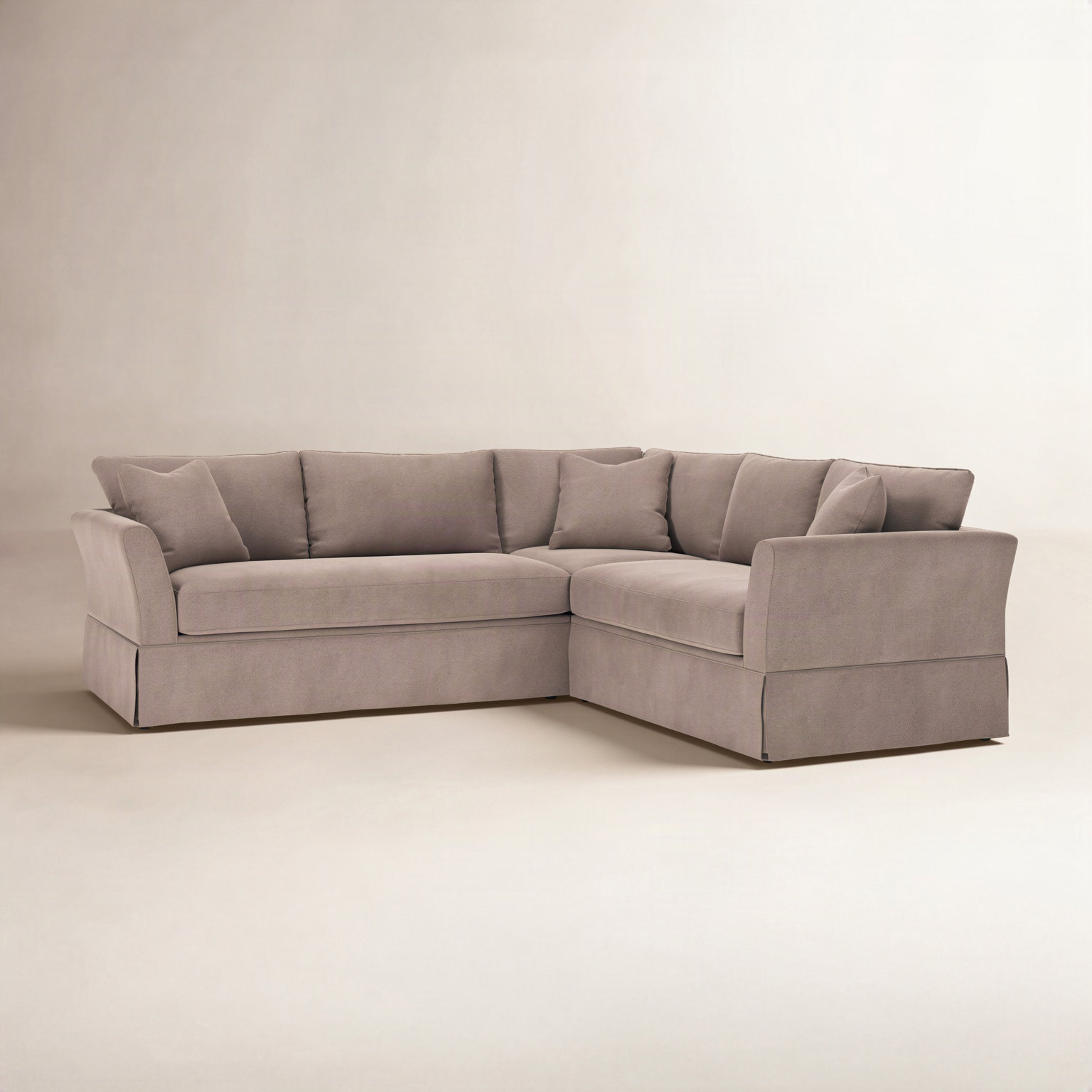Shleby Sectional, Apollo Pebble, Right Hand Facing