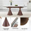 Table de salle à manger extensible avec plateau en marbre et pieds fuselés en métal-1079776139