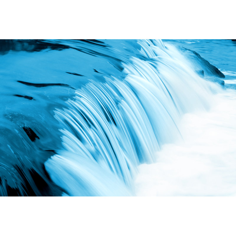 Blue Waterfall Stream by Tina_Rencelj - Wrapped Canvas Print, 81cm H x 122cm W x 3.8cm D