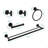 5 Pack Bathroom Towel Rack Set Wall Mount-111472130