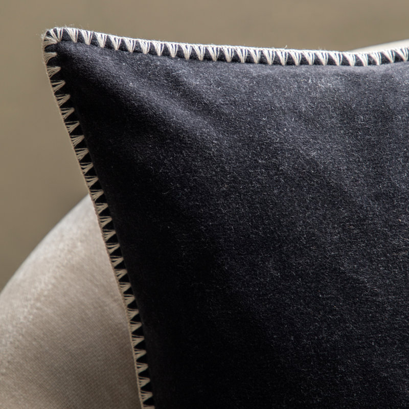 Velvet Cushion, Black