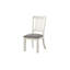 Caoimha Lenka White Grey Fabric Upholstered Seat Rectangular Storage Dining Room Set