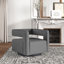 Fauteuil pivotant en velours Booth Performance