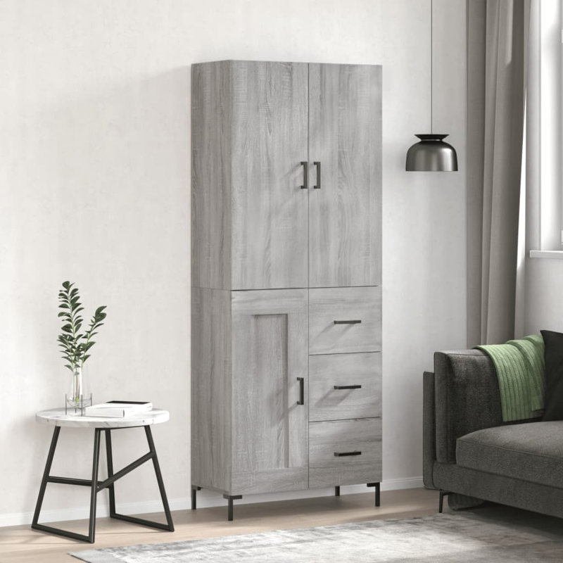 69.5cm Sideboard, Grey Sonoma