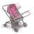 Voyage Twin Carriage Doll Stroller - Gray/Pink