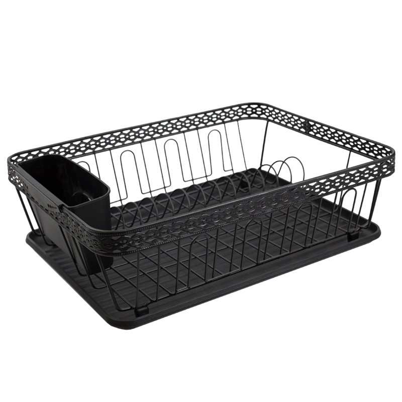 Arriya Black Stainless Steel Dish Rack