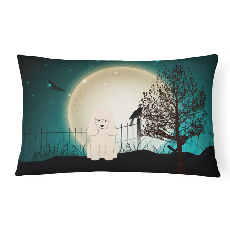 Coussin lombaire intérieur / extérieur Halloween, blanc