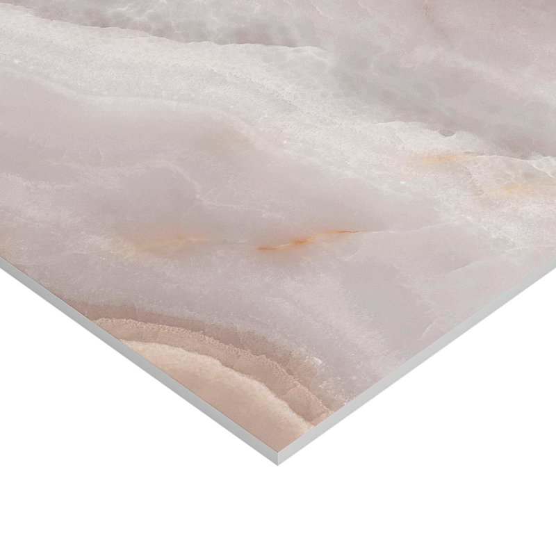 Jewel Onyx 24X48 Polished Porcelain Tile, Coral