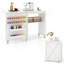 116cm x 40cm Foldable Sewing Table with Sewing Machine Platform
