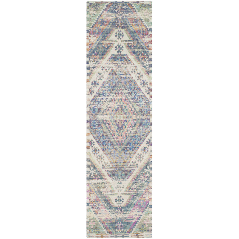Amanda Hand Loomed Performance Geometric Rug, Runner 2'3" x 12'