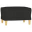 Ensemble de canapé Vidaxl en tissu noir (100% polyester), métal, textilène, contreplaqué