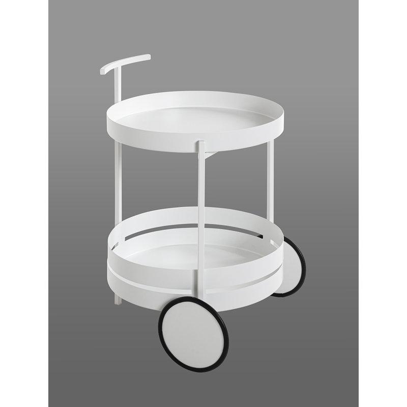 Kees Steel Tubing Bar Cart, White