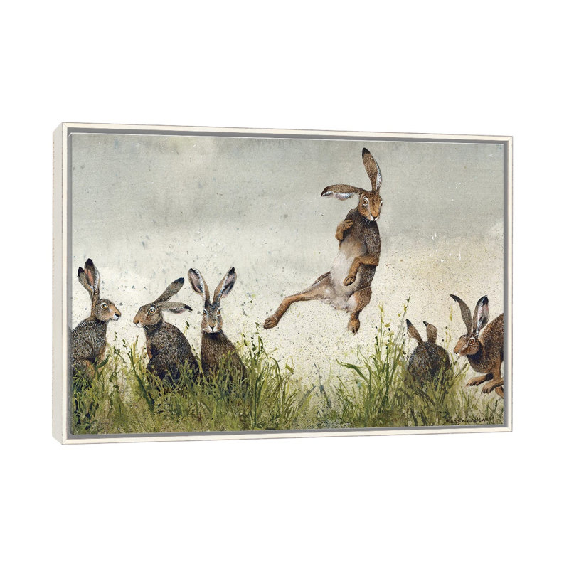 «Hijinx» par Maggie Vandewalle - impression d'art graphique, H 26 po x l 40 po x P 1,5 po
