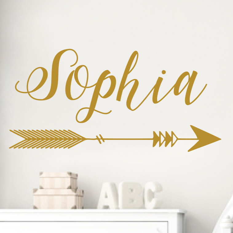 Text & Numbers Non-Wall Damaging Wall Decal, Yes, Soft Pink