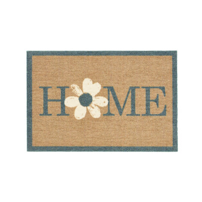 Non-Slip My Flower Home Indoor Doormat