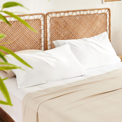 Bedsure Cooling Pillow Cases Queen Size Set Of 2, Rayon Derived From Bamboo Cooling Pillowcases For Hot Sleepers, Soft & Breathable Cool Pillow Covers With Zipper, Gifts, 20X30 Inches