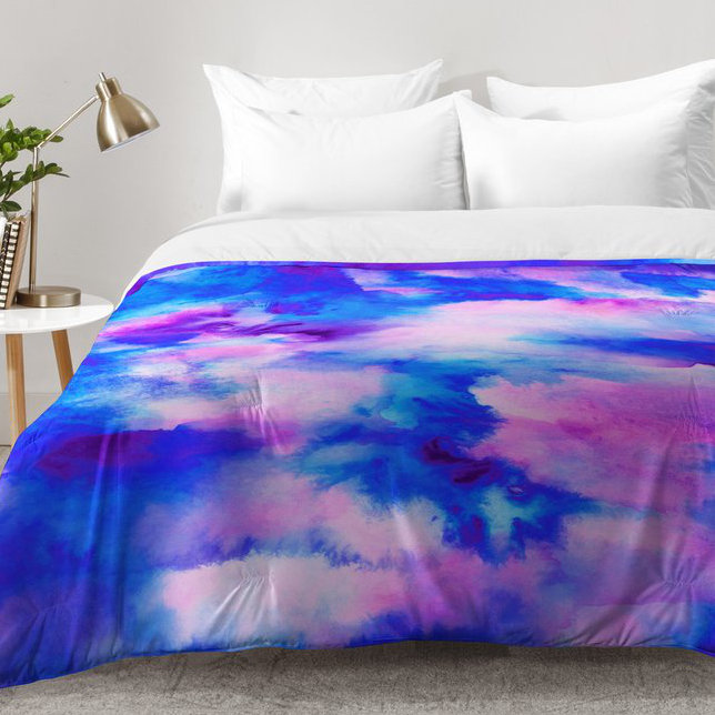 Jacqueline Maldonado Modern & Contemporary Polyester Abstract Comforter, King Comforter + 2 King Shams