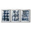 Indigo Memory I - reproduction sur mesure encadrée de qualité supérieure mate - 3 pièces-1636078283-1636078279