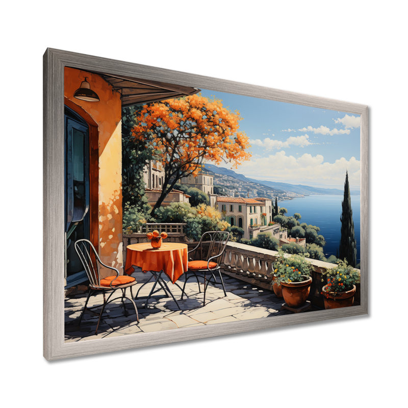 Marlye French French Bliss In Provence III - France, art mural encadré, Cadre simple argenté, H 12 po x l 20 po x P 1 po