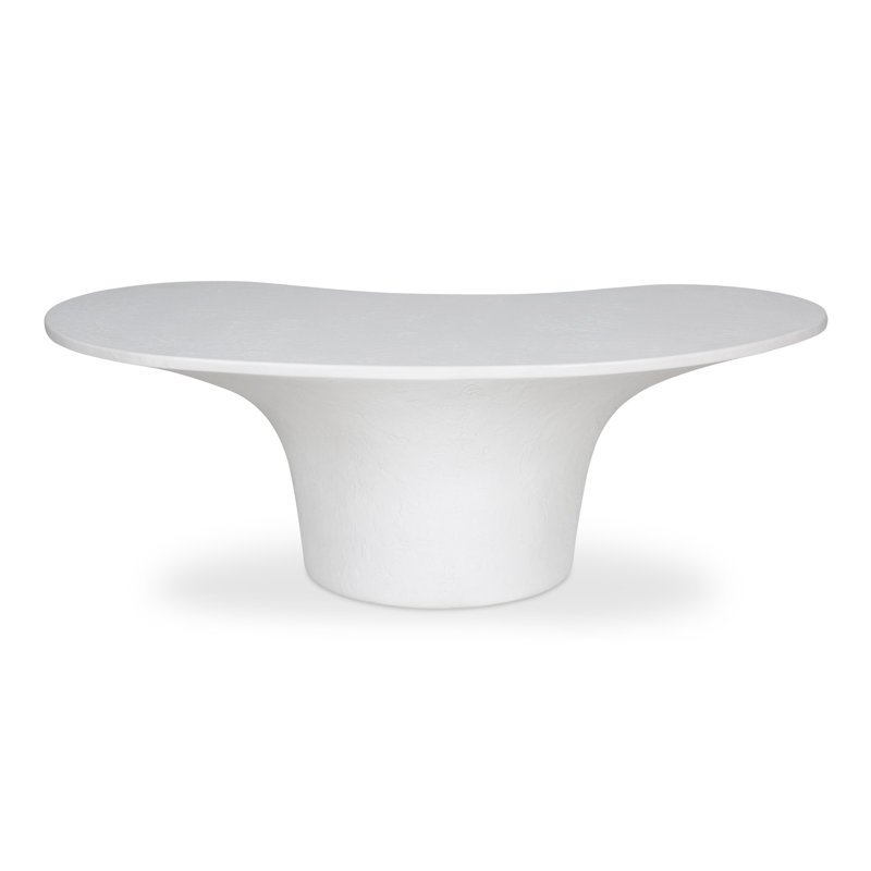 Table basse d'extérieur Paisely, Blanc