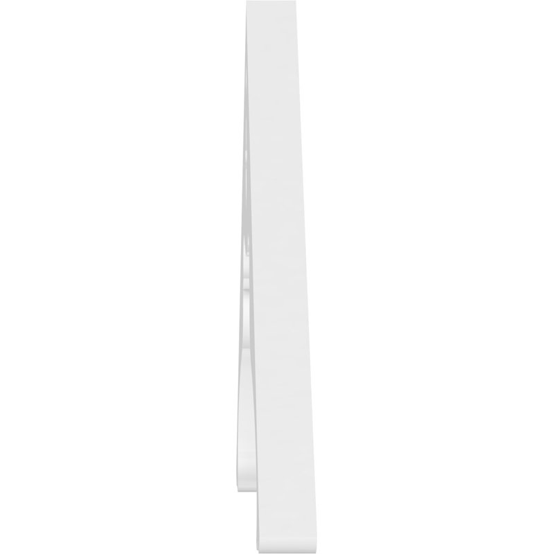 Pignon en PVC de qualité architecturale Heath, H 10 po x l 48 po x P 1 po, 5 / 12