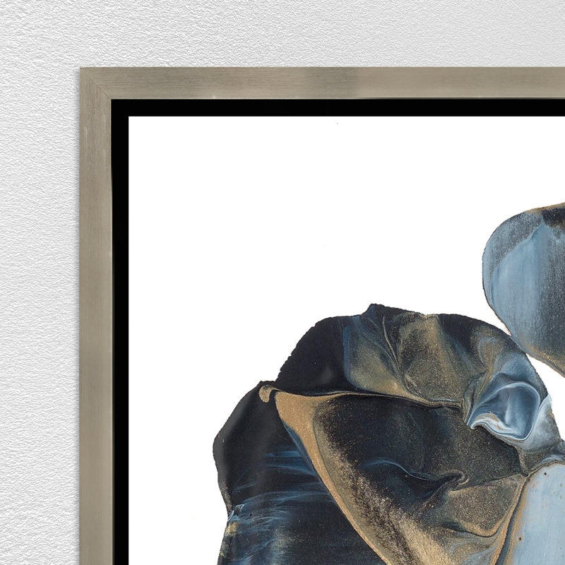 «All Mixed up Thought V» par Barclay Butera - peinture à cadre flottant sur toile, H 41,75 po x l 31,75 po