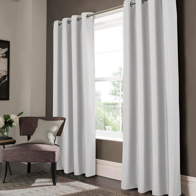 Rideaux obscurcissant Wilfrid, L 52 po x L 84 po, Blanc