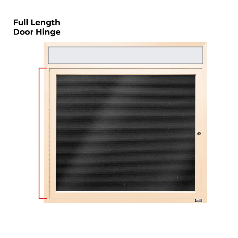 Carte à fixation murale délimitée directory cabinet, Ivoire thermolaqué, Un, H 36 po x l 36 po