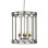 NY 6 - Light Unique / Statement Cylinder Chandelier with Wrought Iron Accents