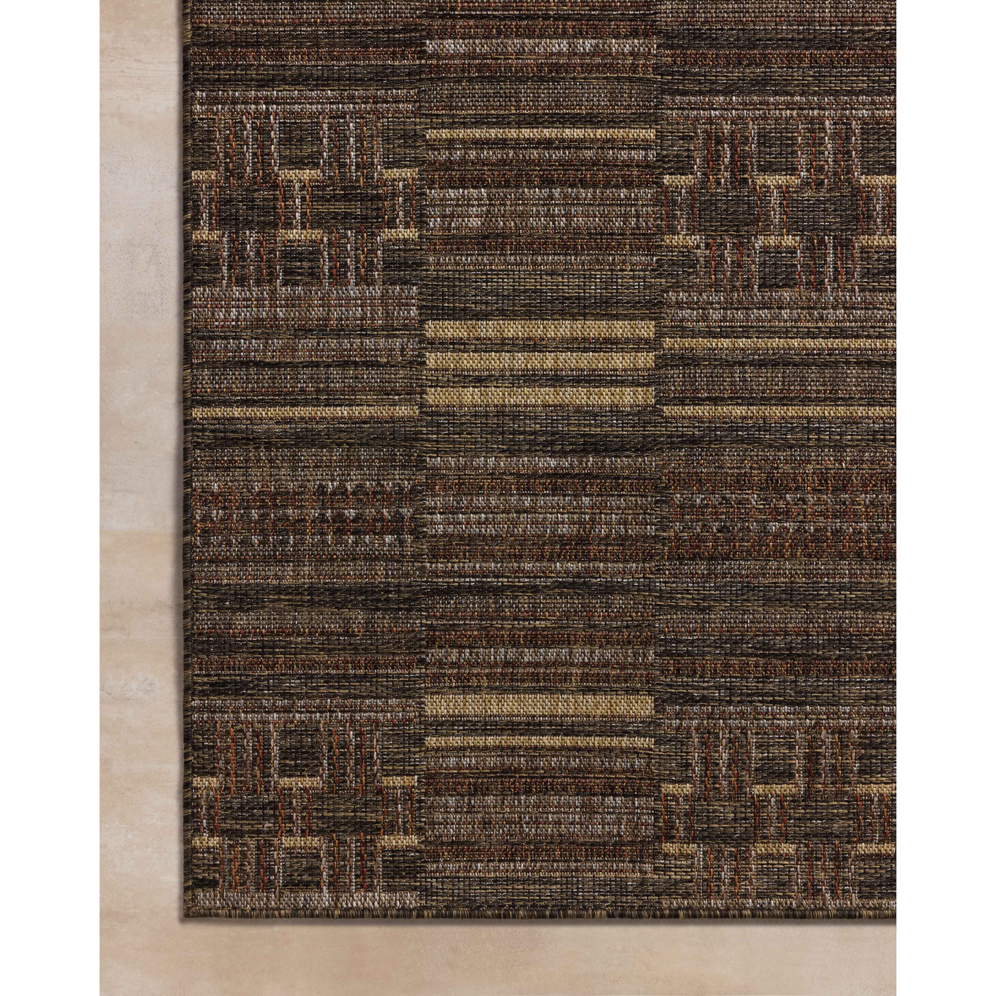 Gracie Oaks Altia Spice / Tobacco Indoor / Outdoor Area Rug, Rectangle 3'6" x 5'6"