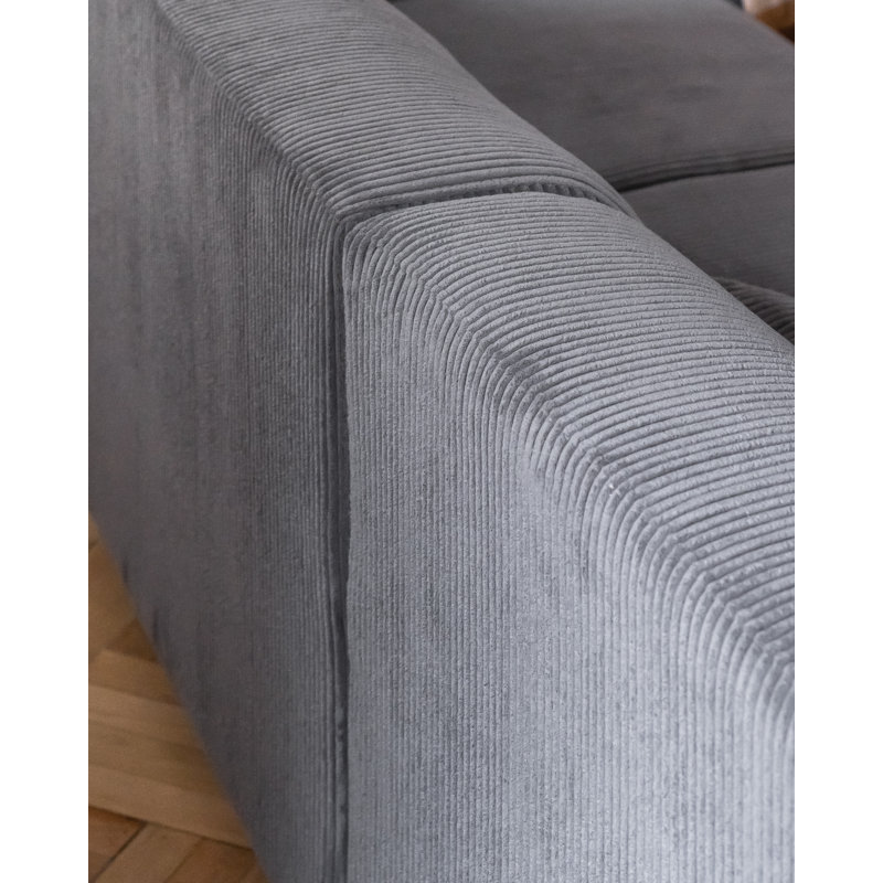 Cuddly Mia Corner Sofa Bed, Left facing, Light Grey