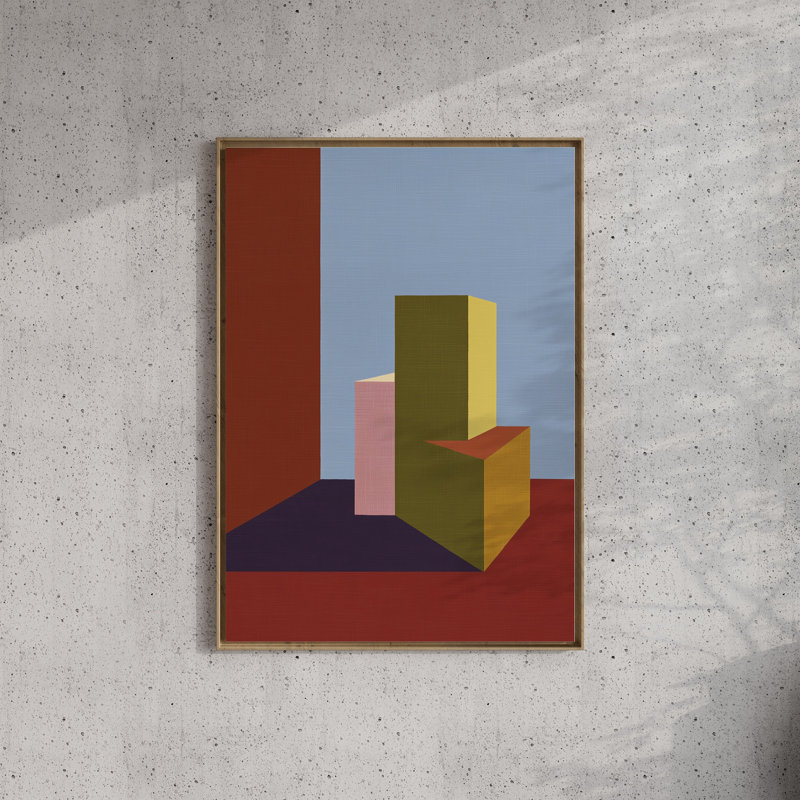 Form and Structure No. 06: Art abstrait géométrique, 18x24 in, Black