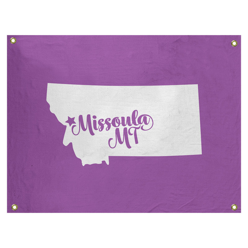 Tapisserie murale montana missoula, H 26 po x l 36 po, Violet