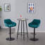 Kafka Velvet Upholstered Adjustable Swivel Bar Stools-474291682