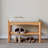 Solid Wood Shoe Bench, Mid-Century Modern Storage Bench With High Rebound Sponge Cushion-595175690