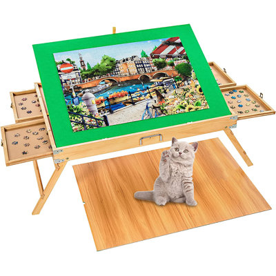 Jigsaw Puzzle Tables 1500 Pieces 34"" x 26"" with Legs Puzzle Tables for Adults -  Fanwer, MDTL4C-LV-MU