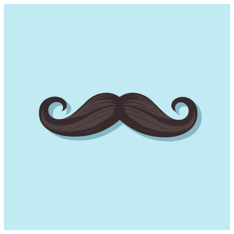 Housses de couette recourbées de moustache noire, Twin