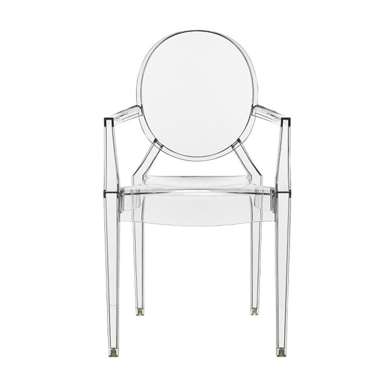 Chaise d'appoint empilable intérieure / extérieure Cremont - transparente