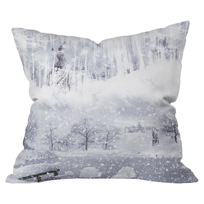 Coussin décoratif extérieur snow, 18 po x 18 po