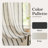 Jeanenia  Farmhouse Vertical Striped Linen Blend Textured Light Filtering Semi Sheer Curtains for Living Room Bedroom-648277800-648277805
