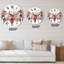 Roses roses et fleurs sauvages - Horloge murale de ferme-60327487