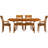 Sarah Solid Wood Top Four Leg Dining Set-16804981-16804970